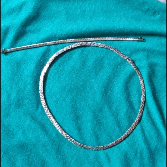 streling Jewelry - Vintage Sterling Silver bracelet and necklace